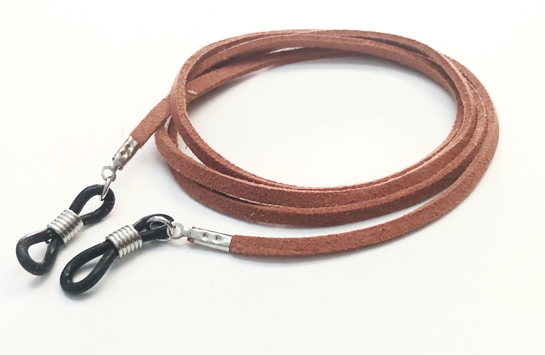 Eyeglasses chain. Lace glasses mod. Leather. Eyeglasses Etsy