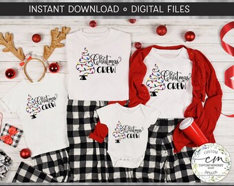 Christmas Crew SVG, Funny Family Shirt Design (Digital Download)