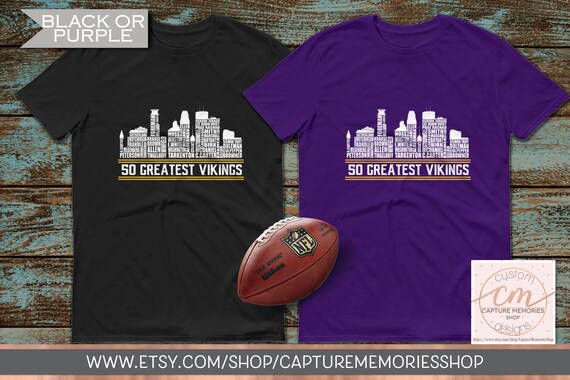black minnesota vikings shirt
