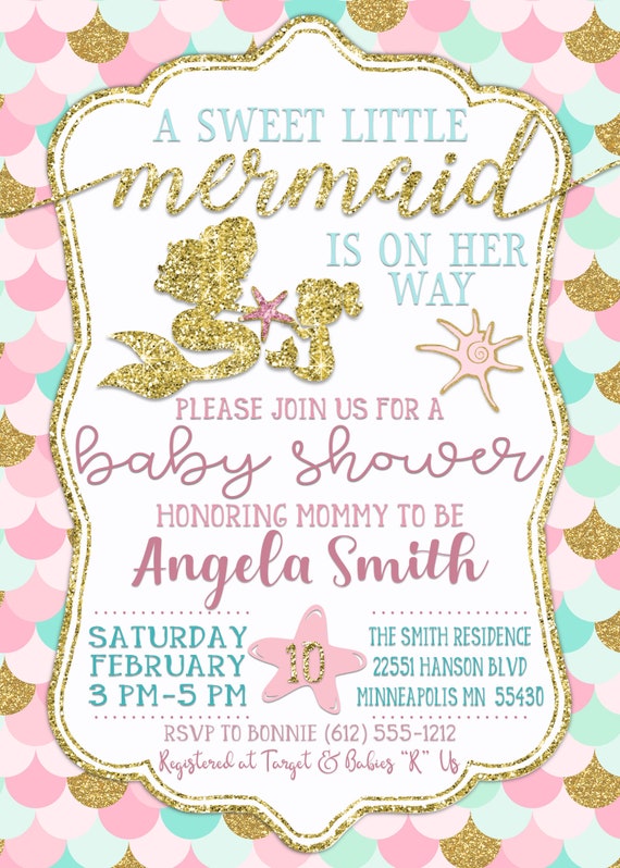 Printable Mermaid Kid Shower Invitation Mermaid Little one Shower Invitations Pastel Mermaid Invites Female Little one Shower Invites - Glitter image relating to Printable Mermaid Baby Shower Invitations known as Printable Mermaid Kid Shower Invitation Mermaid Kid Shower Invitations Pastel Mermaid Invites Lady Kid Shower Invites - Glitter