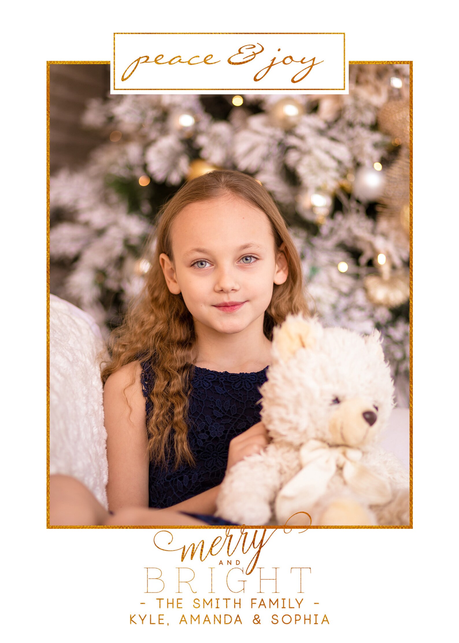 Printable Christmas Photo Card Personalized Holiday Photo Etsy