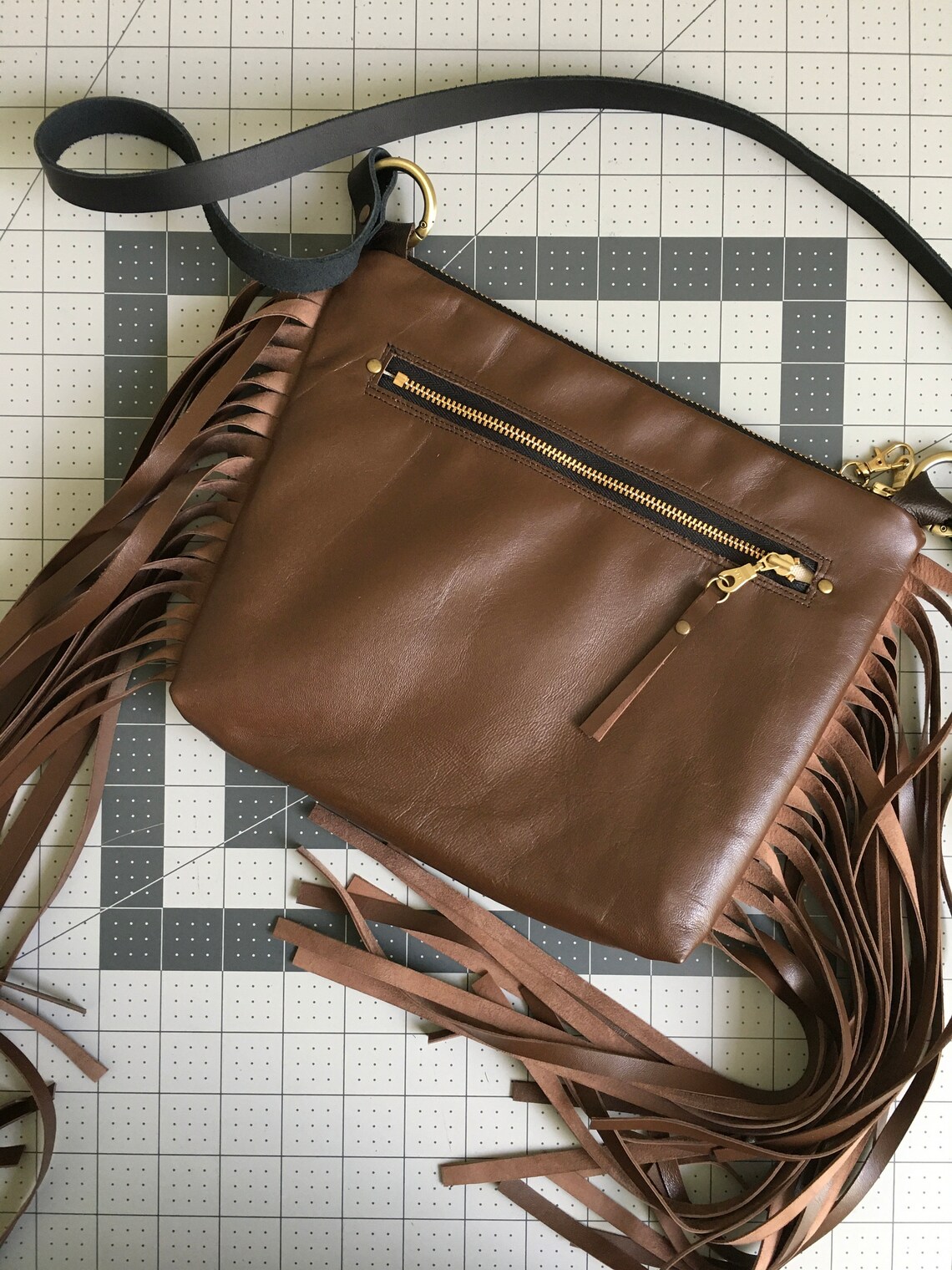 Leather Crossbody Bag Rancho Arroyo Pendleton® Wool | Etsy
