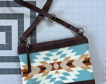 Leather & Wool Crossbody