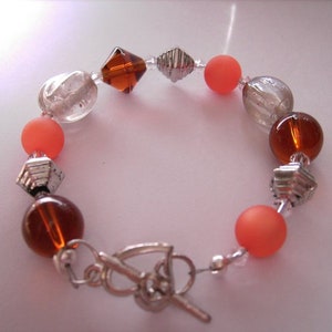 Armband silber-braun Bild 1