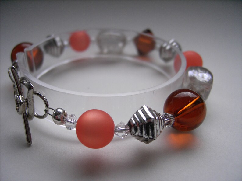 Armband silber-braun Bild 3