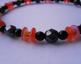 Armband orange-schwarz