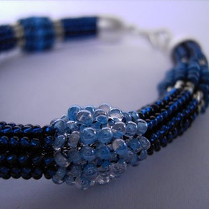 Allerlei Blau Armband, Perlenarmband Bild 1