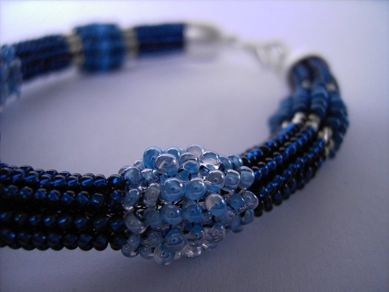 Allerlei Blau Armband, Perlenarmband Bild 1