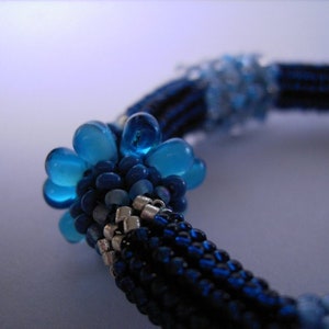 Allerlei Blau Armband, Perlenarmband Bild 3