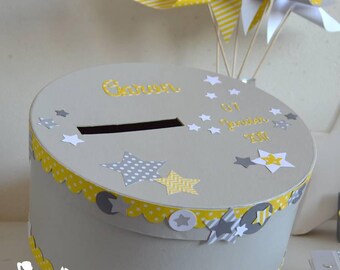 ON order-urn essential gray white yellow stars