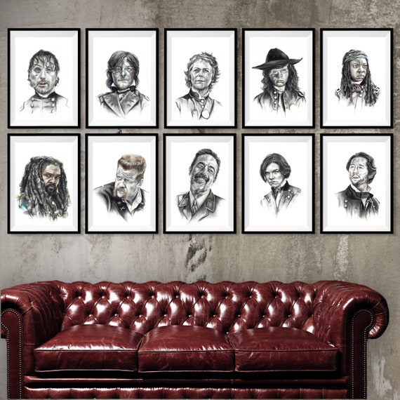 Walking Dead Rick Daryl Canvas Art Print