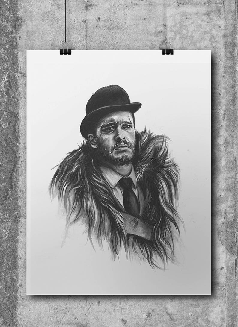 Jon Snow Game of Thrones Art Prints Gothic Home Decor Occult Fandom Cubicle Decor