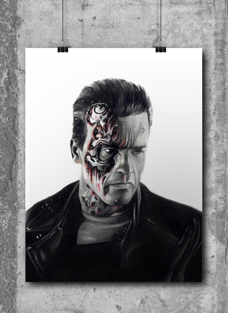 A0 A1 A2 A3 A4 The Terminator Movie Arnold Schwarzenegger Art Poster Print
