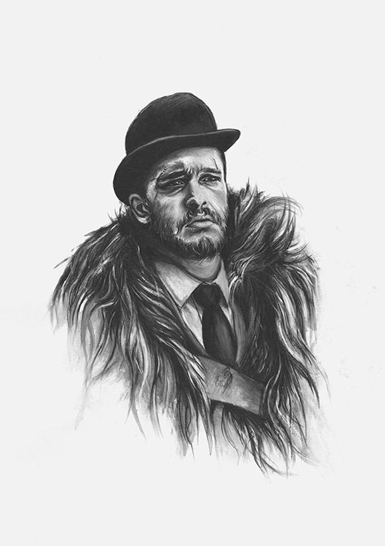 Jon Snow Game of Thrones Art Prints Gothic Home Decor Occult Fandom Cubicle Decor