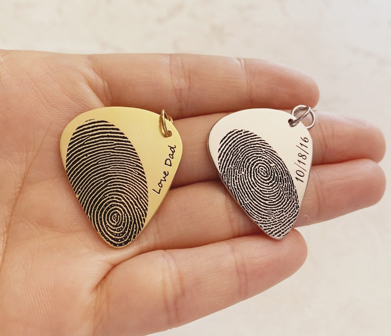 Custom Guitar Pick/personalized Fingerprint Guitar Etsy