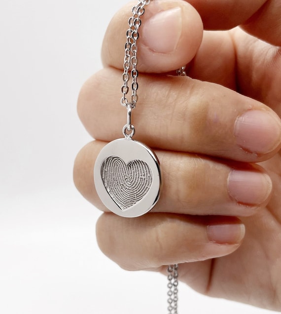 Etsy fingerprint shop necklace