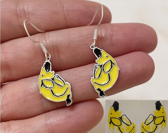 Kids Drawing Earring/Children Artwork Display/ Custom Made Earring /Enamel craft Jewelry