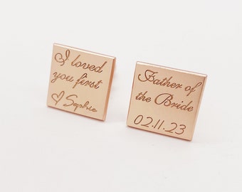 Mom gifts/Custom Handwriting Cufflinks/Men's cufflinks/Custom Cufflinks/Actual Handwriting Cufflinks/Memorial Gift/Personalized Gift