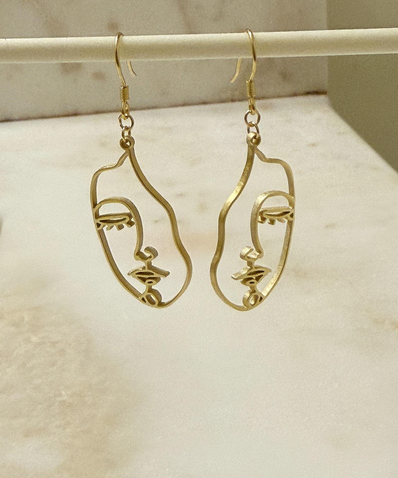 Children's Drawing Earrings / Kid's Art Earring / Personalized Earring / Child Artwork Jewelry / Gift for Mom image 7