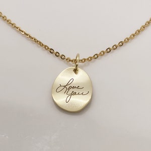Footprint Necklace/14k Gold Necklace/Custom Fingerprint Necklace/Birth Flowers Necklace/Custom Name Necklace/Custom Handwriting Necklace