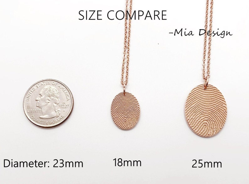 Gepersonaliseerde vingerafdrukketting / 14 kt gold filled geboortebloemsieraden / naamketting bloemen afbeelding 3