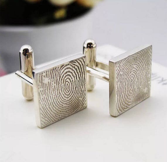 Fingerprint cufflinks hotsell