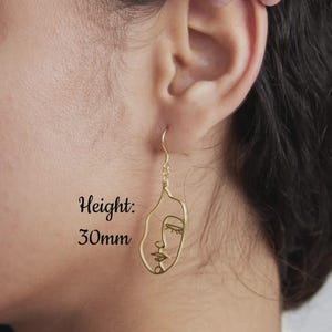 Children's Drawing Earrings / Kid's Art Earring / Personalized Earring / Child Artwork Jewelry / Gift for Mom image 2