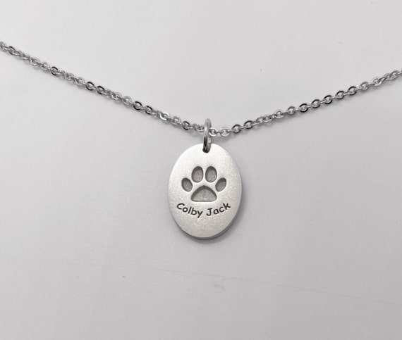 Custom Necklace pet s Nose Print Necklace dog Pawprint Necklace