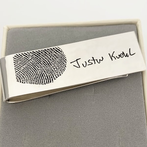 Clip para billetes/Clip para billetes con huella dactilar/Clip para billetes con logotipo/Clip para billetes conmemorativo/Clip para billetes personalizado/Clip para billetes personalizado/Regalo conmemorativo