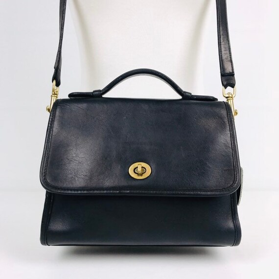 Vintage coach purse black leather - hortesting