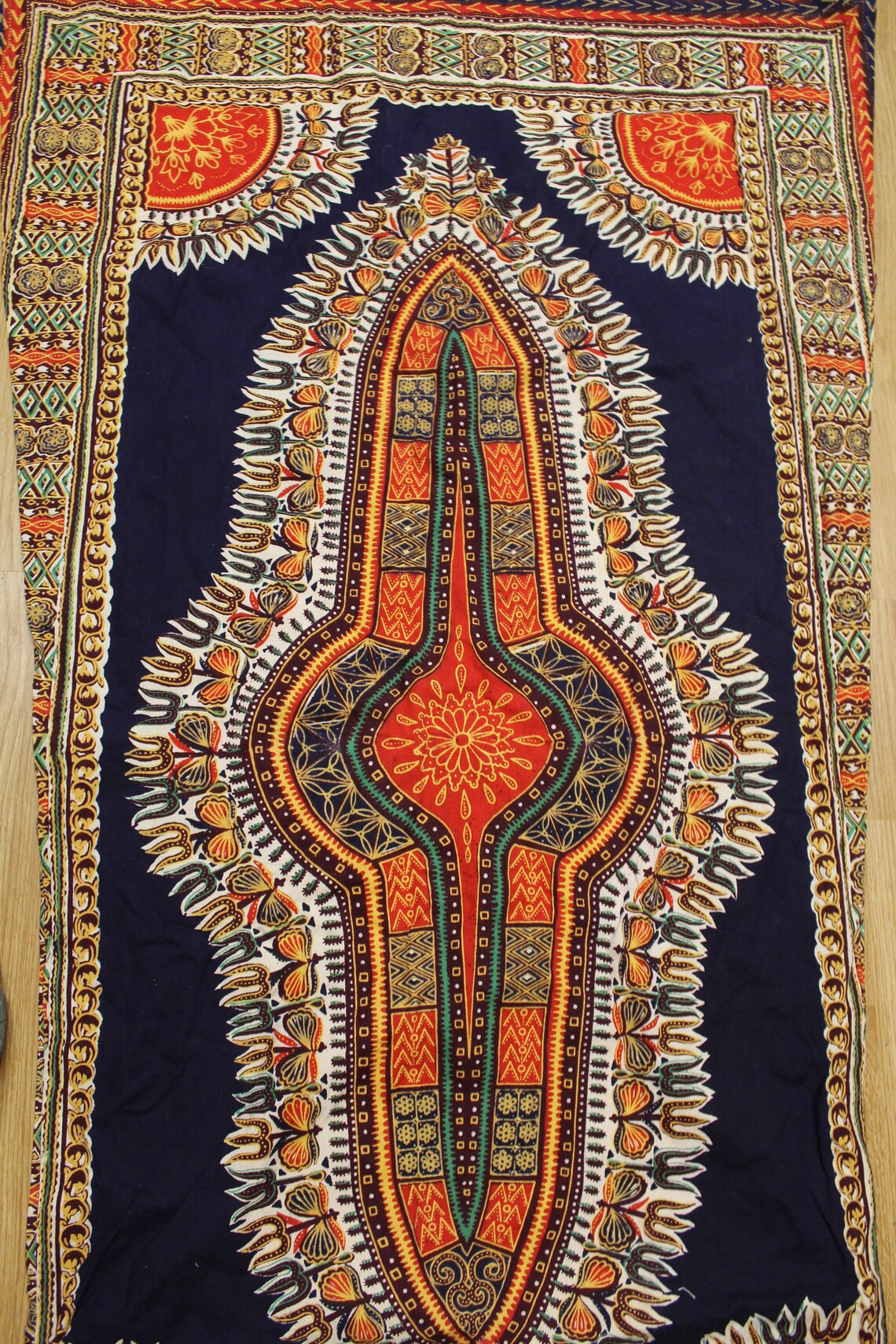 Vintage Pakistani Geometric Fabric Pattern Short Sleeve Tunic Etsy