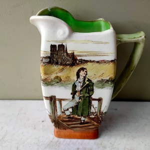 Lovely Royal Doulton 6 3/4" Dickens Ware pitcher depicting Sydney Carton, Friar shape. Vintage Milk/water Jug, Made in England. Lovely gift.