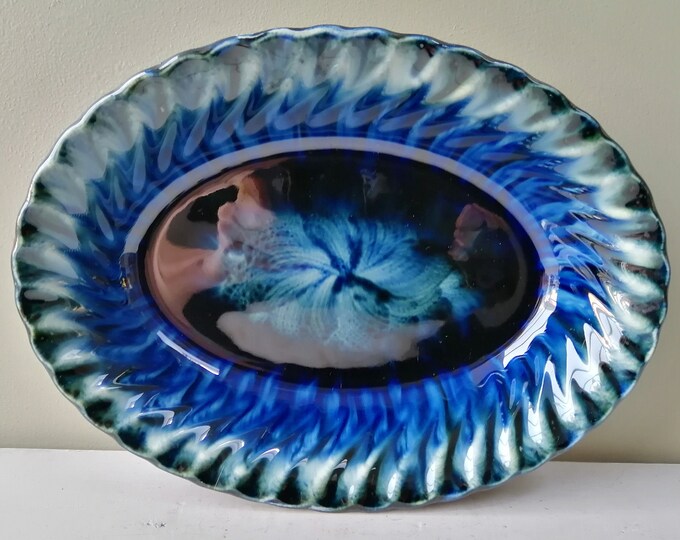 Stunning Porthmadog Pottery Serving Dish or Decorative Bowl. Etsy