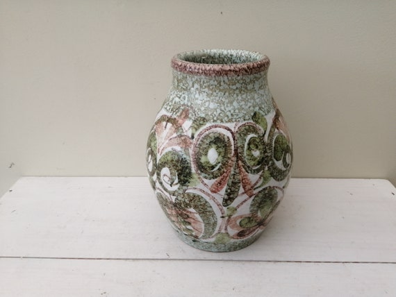 Lovely Vintage Denby Pottery Vase Glyn Colledge Abstract Etsy