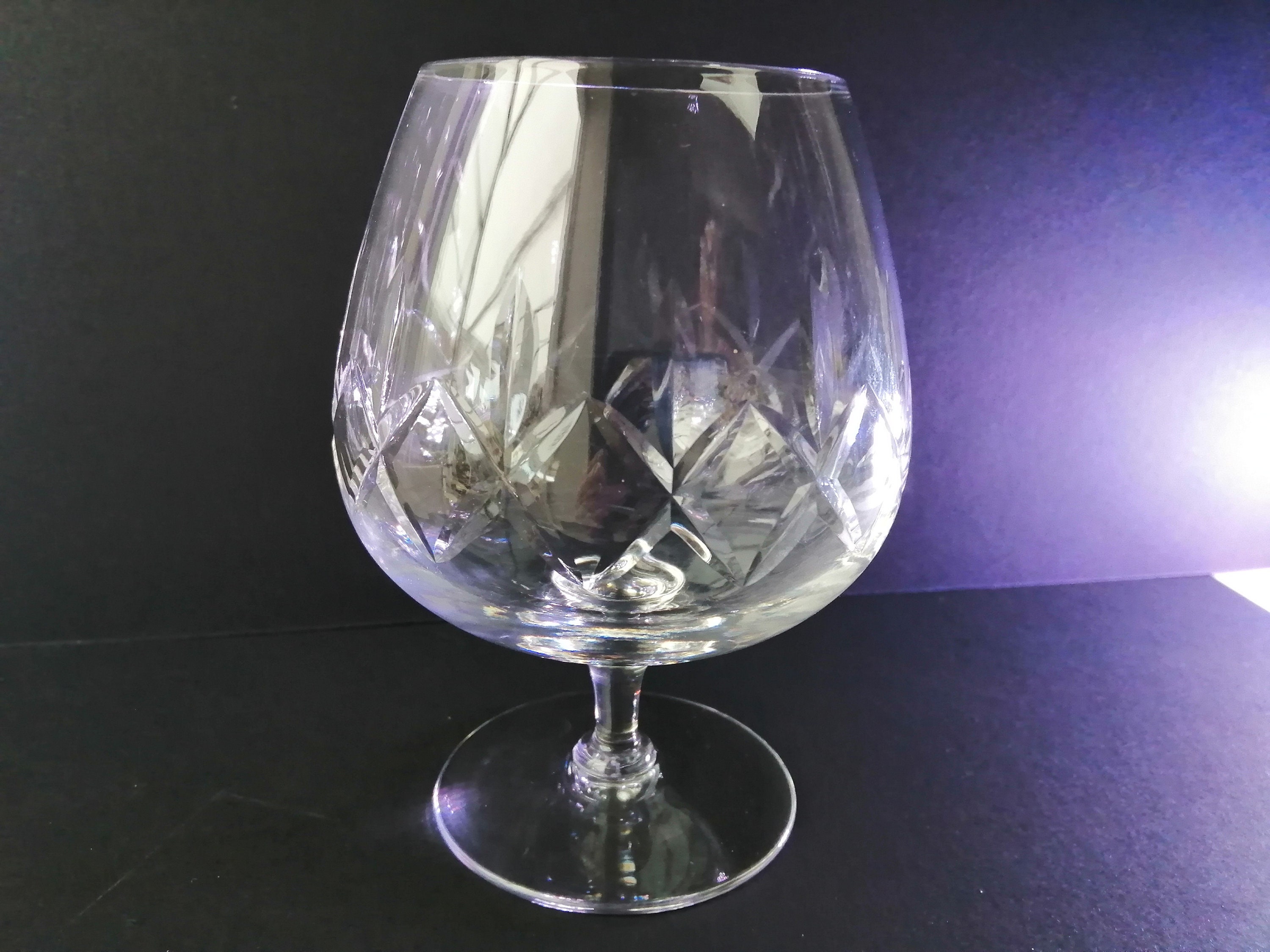 Stuart Cut Crystal large Brandy Balloon in Etsy