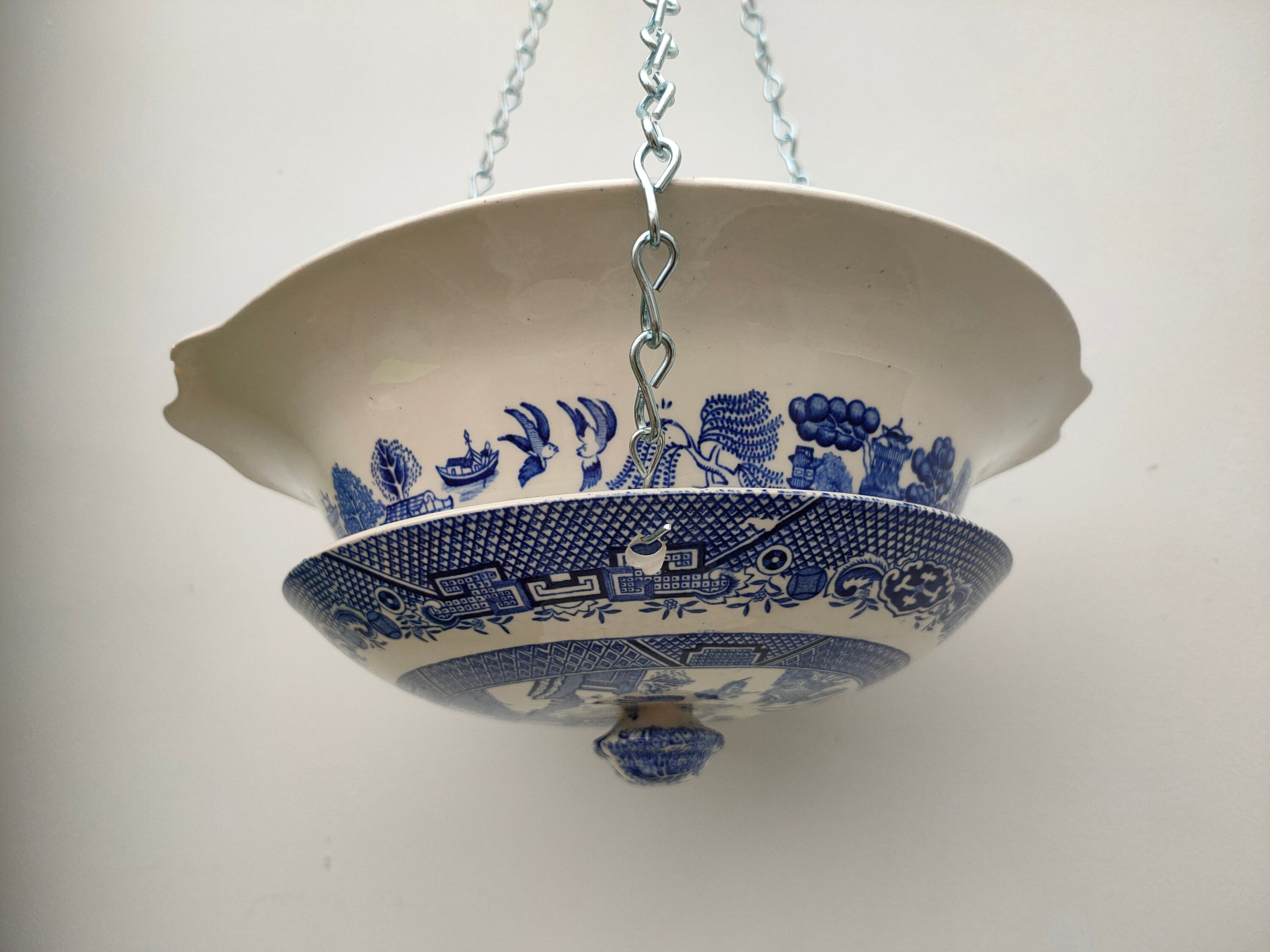 Lovely Ceramic Hanging Basket Planter. Made From Vintage Etsy