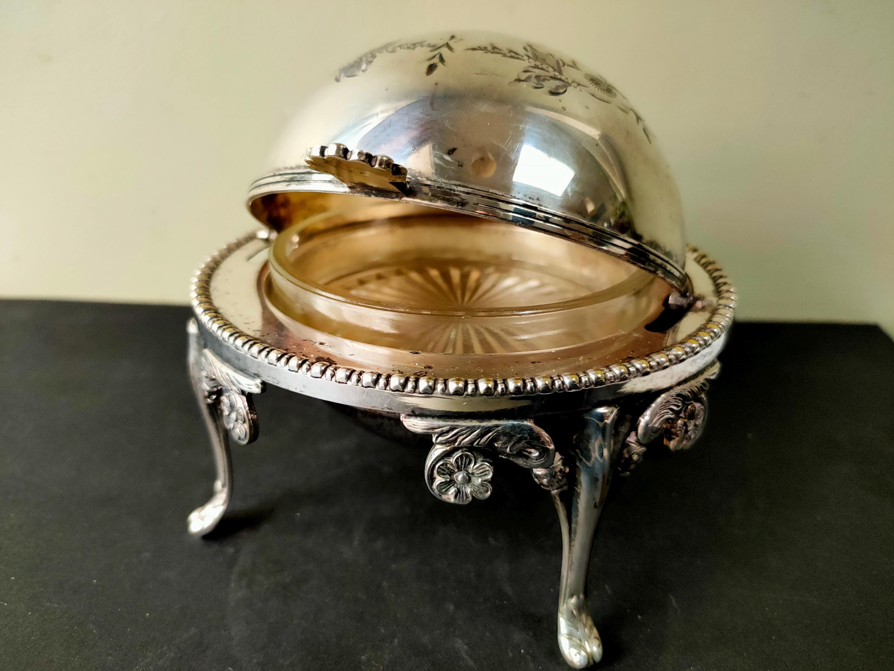 Roll Top Caviar Dish - Etsy