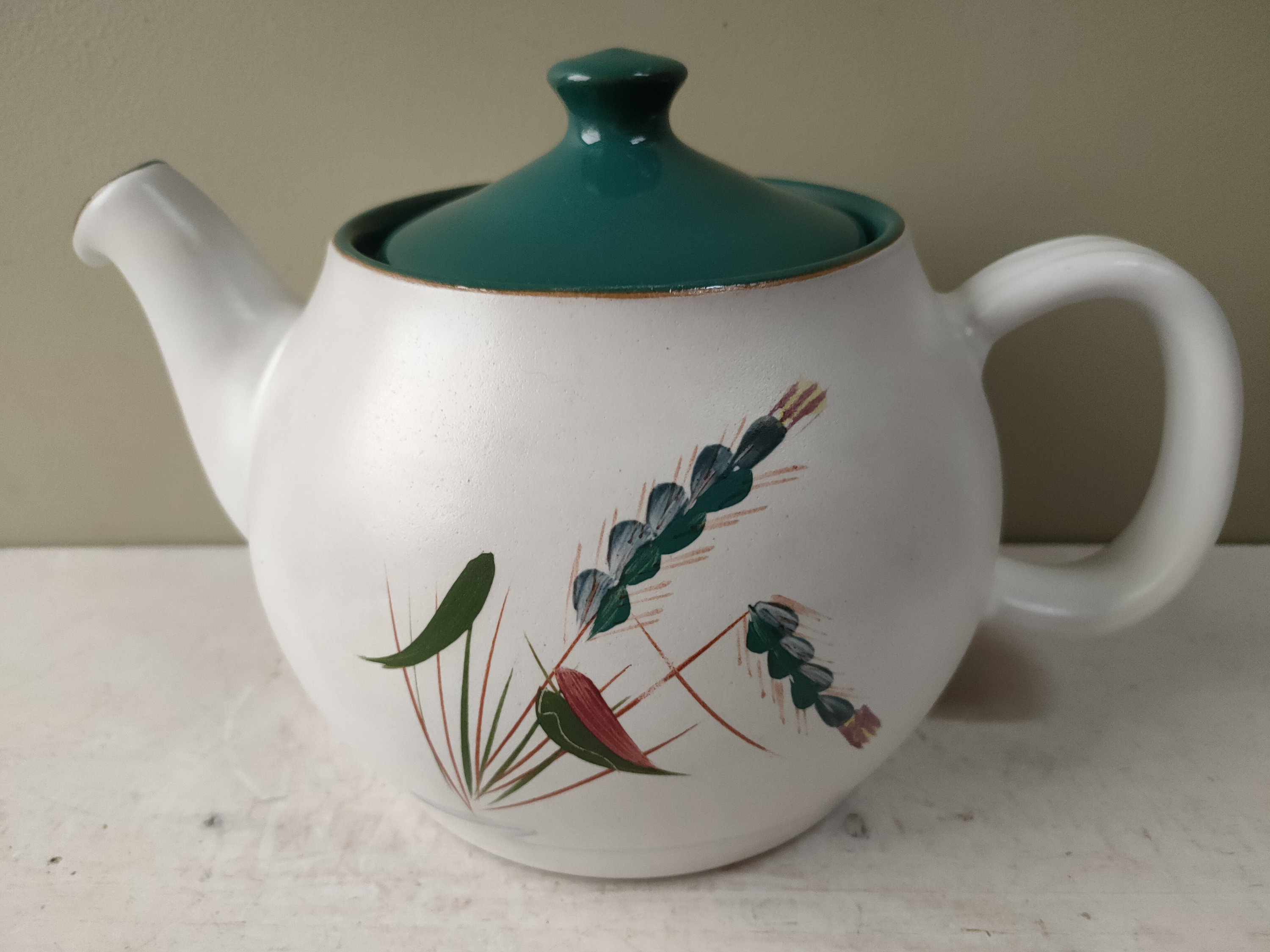 Denby white teapot--FREE SHIPPING 