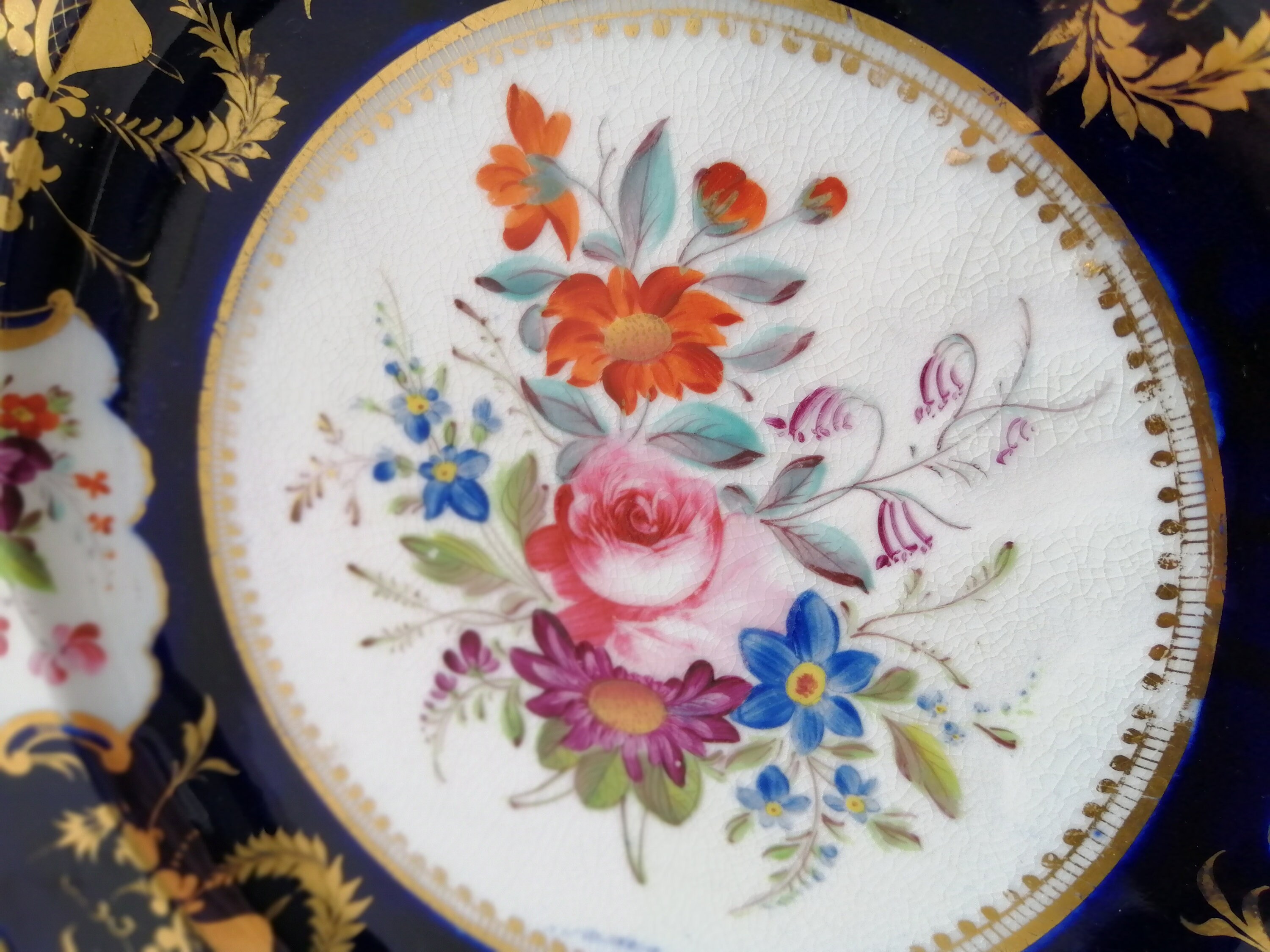 Stunning Antique Richard Bloor Royal Crown Derby Cobalt & Etsy