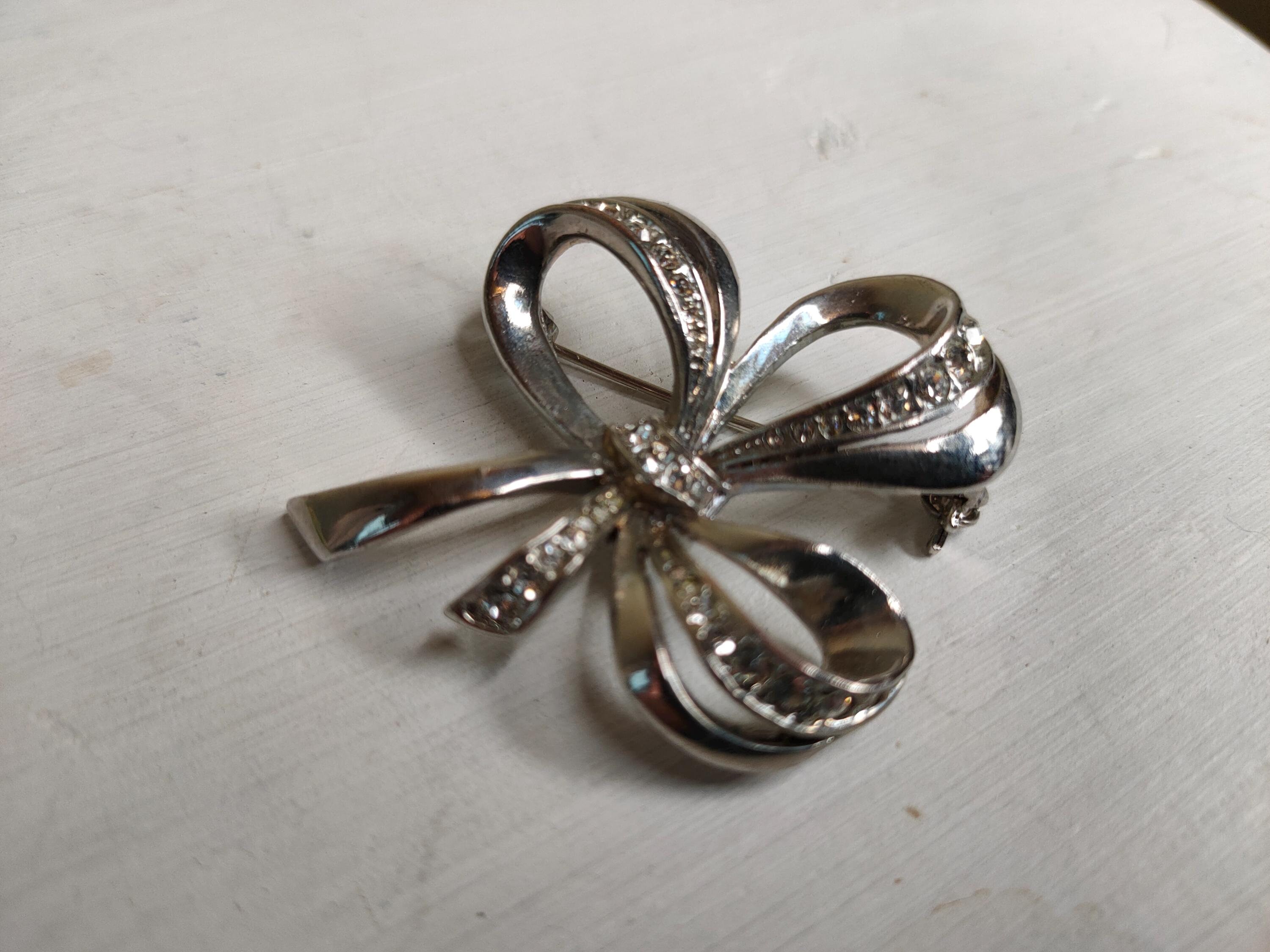 Broche Ancienne Monogramme A En Argent Sterling - Bijou Vintage Avec 2 Poinçons, Occasion Parfaite