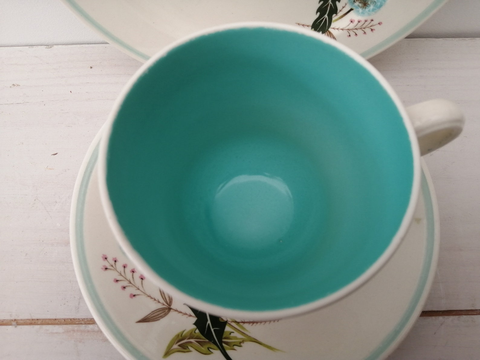 Grindley Pottery trio with rare Dorchester Dandelion Etsy