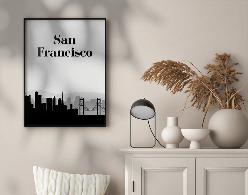 San Francisco Wall Art Print San Francisco Art San Francisco Etsy