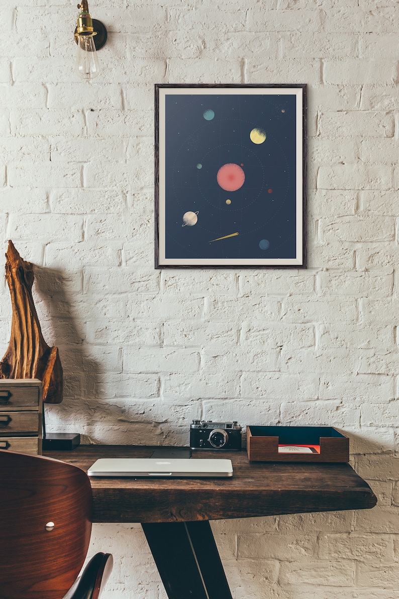 Solar System Poster, Planets Art Print (digital Download) - Etsy