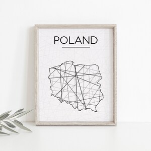 Poland Map, Poland Poster, Poland Wall Art, Poland Map Print Wall Art, Poland Room Decor, Poland Wall Art Decor, Poland Map Art