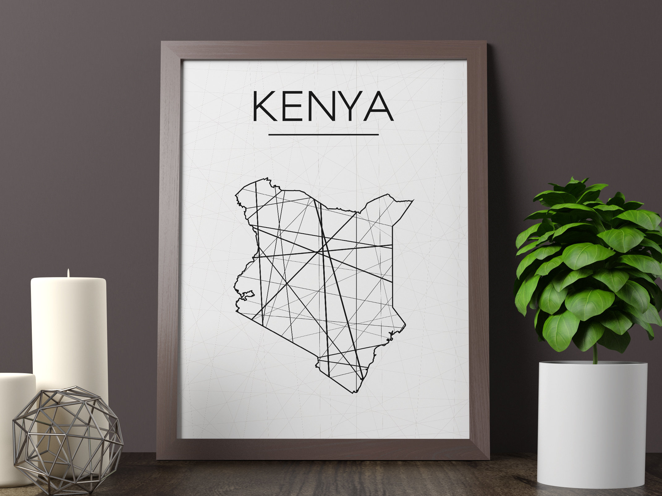 Kenya Map Kenya Wall Art Print Kenya Printable Kenya Art Etsy Nederland