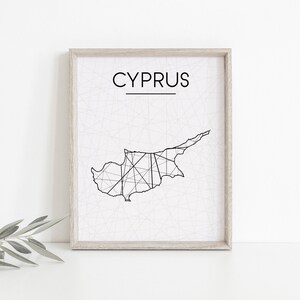 Cyprus Map, Cyprus Poster, Cyprus Wall Art, Cyprus Map Print Wall Art, Cyprus Room Decor, Cyprus Wall Art Decor, Cyprus Map Art, Cyprus Art