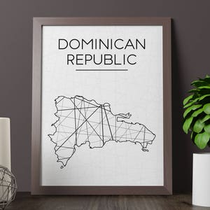 Dominican Republic Map Print, Dominican Republic Wall Art, Dominican Republic Art, Dominican Republic Print, Dominican Republic Printable