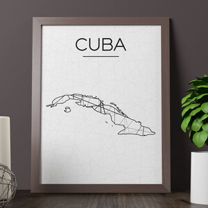 Cuba Map, Cuba Wall Art, Cuba Art, Cuba Poster, Cuba Room Decor, Cuba Print, Cuba Printable, Cuba Map Art, Cuba Wall Decor, Instant Download