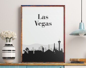 Las Vegas Skyline Kunstdruck (Digitaler Download)