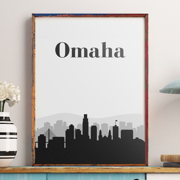 Omaha Skyline Etsy